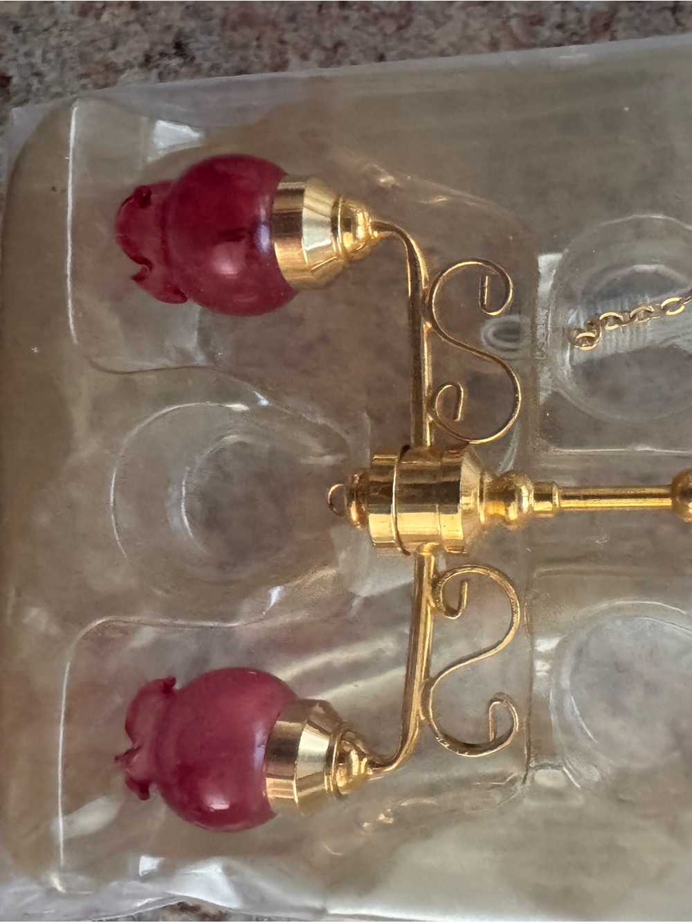 Gold Finish Home Accent chandelier Sconce with Rose Pink Glass Shades